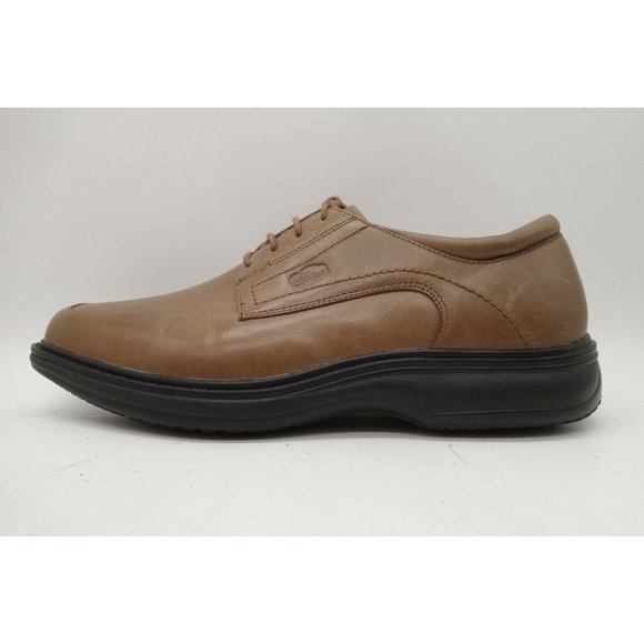 Dr Comfort Classic Brown Leather Casual Lace Up Oxfords Shoes Men\'s 10.5 W main image 4